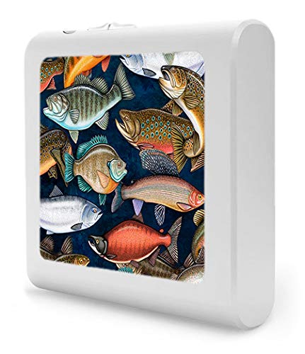 Dimmable LED Night Light with Auto On/Off Sensor - Adjustable Brightness Warm White for Bathroom, Hallway, Nursery & Bedroom - Perfect for Nighttime Safety & Freshwater Aquarium Decor (Inspired by Dan Morris Photography)