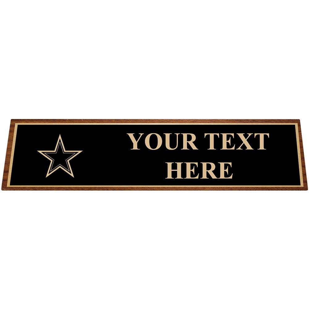 Custom Engraved Desk Name Plate - Personalized Office Decor for Professionals