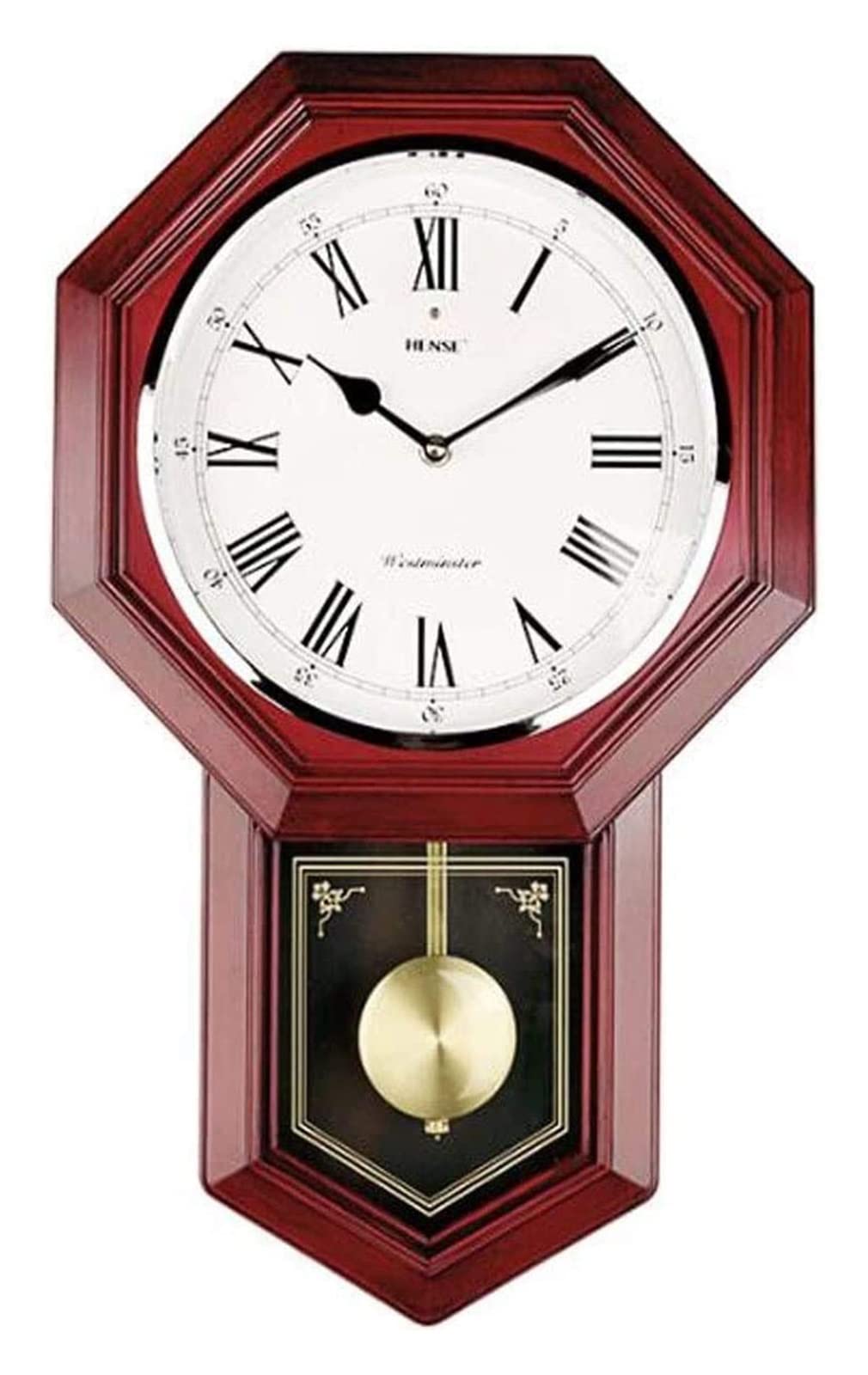 Vintage Octagonal Wall Clock - Silent Quartz Movement, Retro Home Decor for Living Room, Bedroom, Office (Size B) | Perfect for Farmhouse, Industrial & Mid-Century Modern Styles