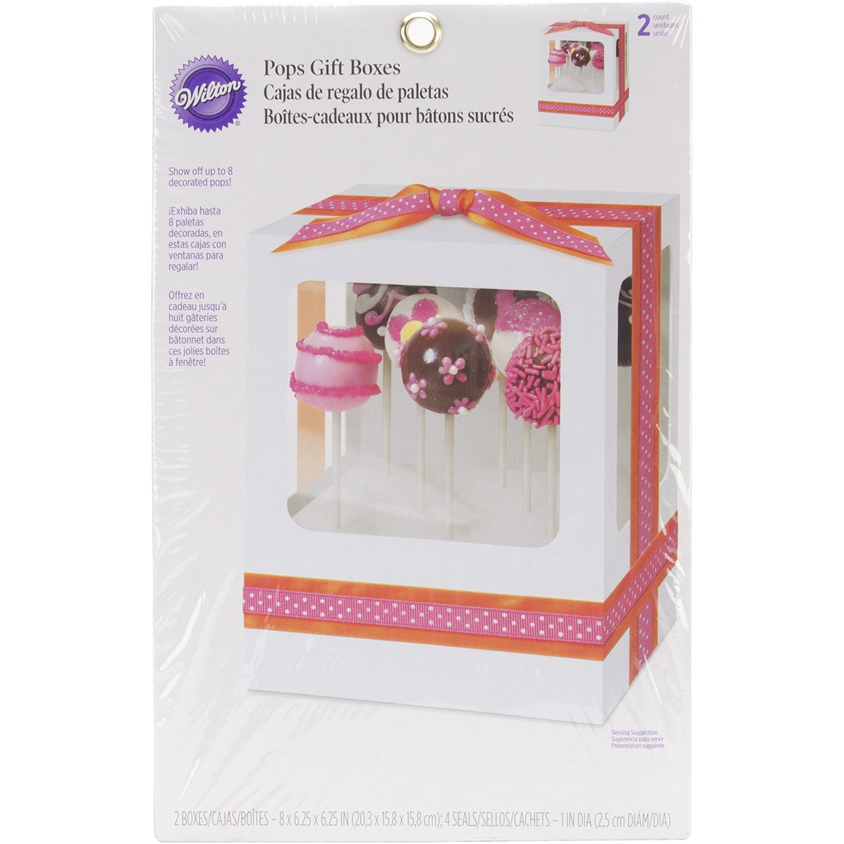 Wilton Cake Pop Box - 2 Pack | Perfect for Birthday Parties, Baby Showers & Holiday Treats | BPA-Free & Food Safe
