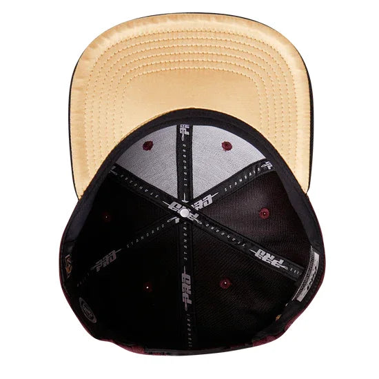 Pro Standard Vegas Golden Knights Two-Tone Burgundy & Gold Wool Snapback Hat | NHL Official Licensed Cap for Men & Women | Perfect for Games, Fan Gear & Casual Wear