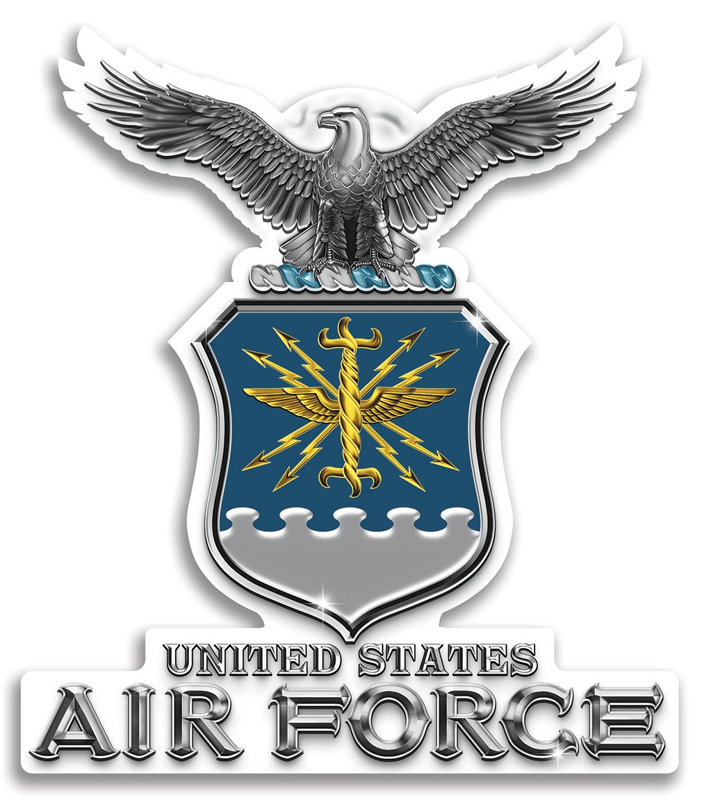 Collectible Air Force Decals (2in) - Premium Vinyl USAF Missile Stickers for Cars, Laptops, Water Bottles & Home Decor - Patriotic Military Gifts for Air Force Fans & Veterans - Perfect for Car Windows, Helmets, Toolboxes & Military Appreciation Gifts