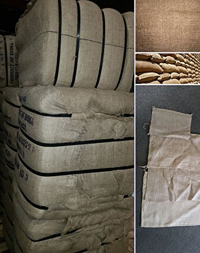 100lb. Burlap Potato Bags - Natural Jute Gunny Sacks (100 Pack) - Bulk Storage for Potatoes, Onions, Coffee Beans & Farm Produce - Perfect for Harvesting, Shipping & Farmers Markets