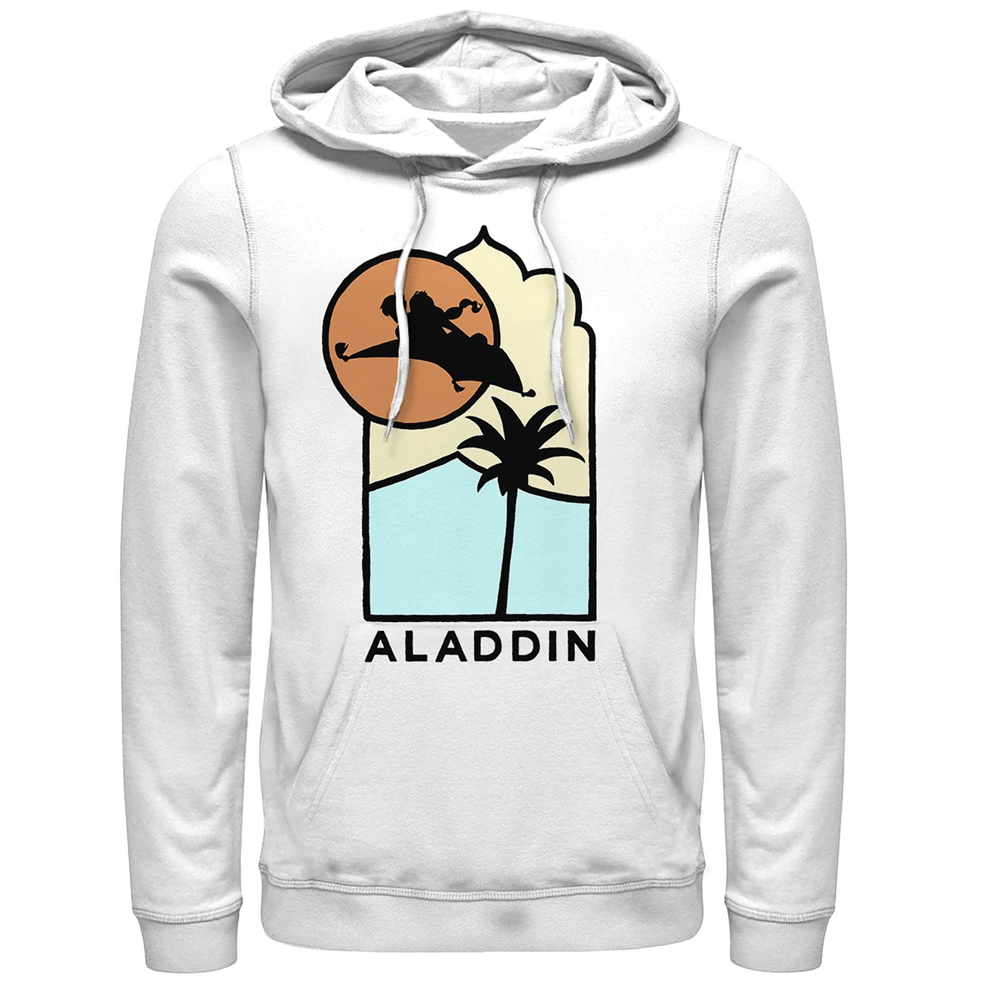 Men's Aladdin Block Carpet Ride Pullover Hoodie - Disney Inspired Casual Sweatshirt for Fans & Cosplay | Perfect for Movie Nights, Theme Parties & Gifts