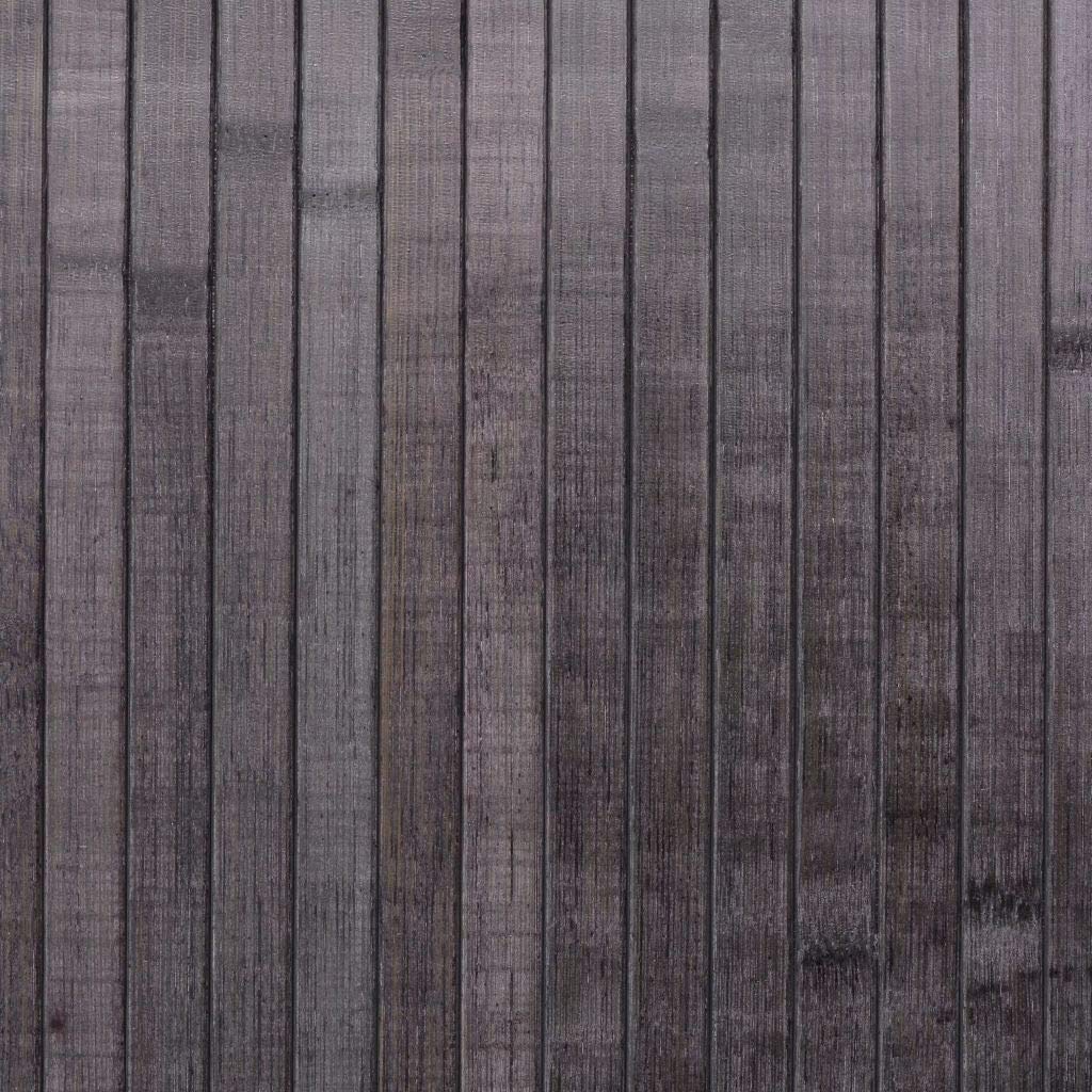 Bamboo Room Divider Screen - 250x195cm Indoor Privacy Panel with Non-Woven Backing (Grey) - Perfect for Home Office, Bedroom Partition & Studio Space Separation