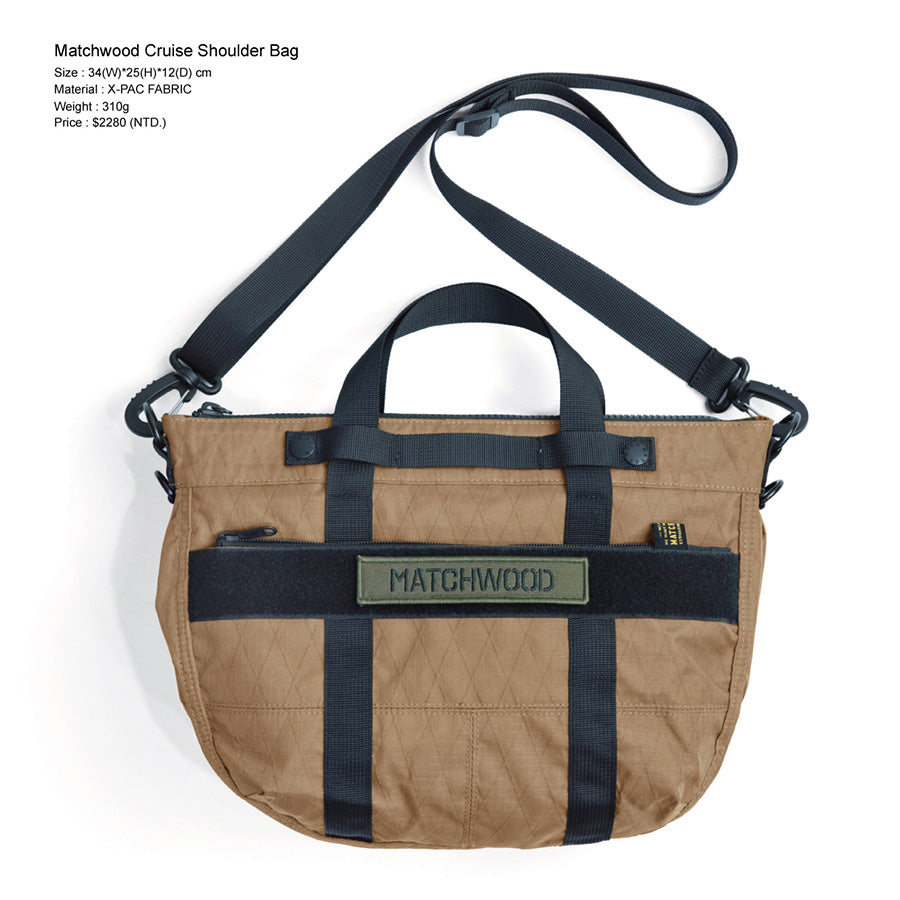 MATCHWOOD Cruise Shoulder Bag for Women - Lightweight Brown Crossbody Bag (310g) - Perfect for Travel, Shopping & Everyday Use