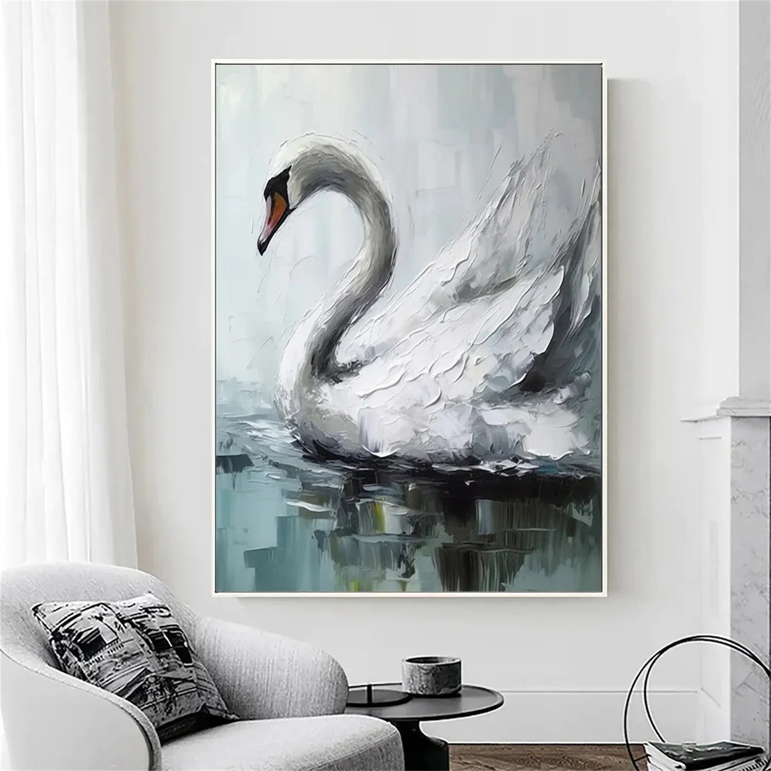 Animal Art Painting #AP078 - Handmade Canvas Wall Decor for Living Room, Bedroom & Office | Wildlife & Nature Inspired Artwork
