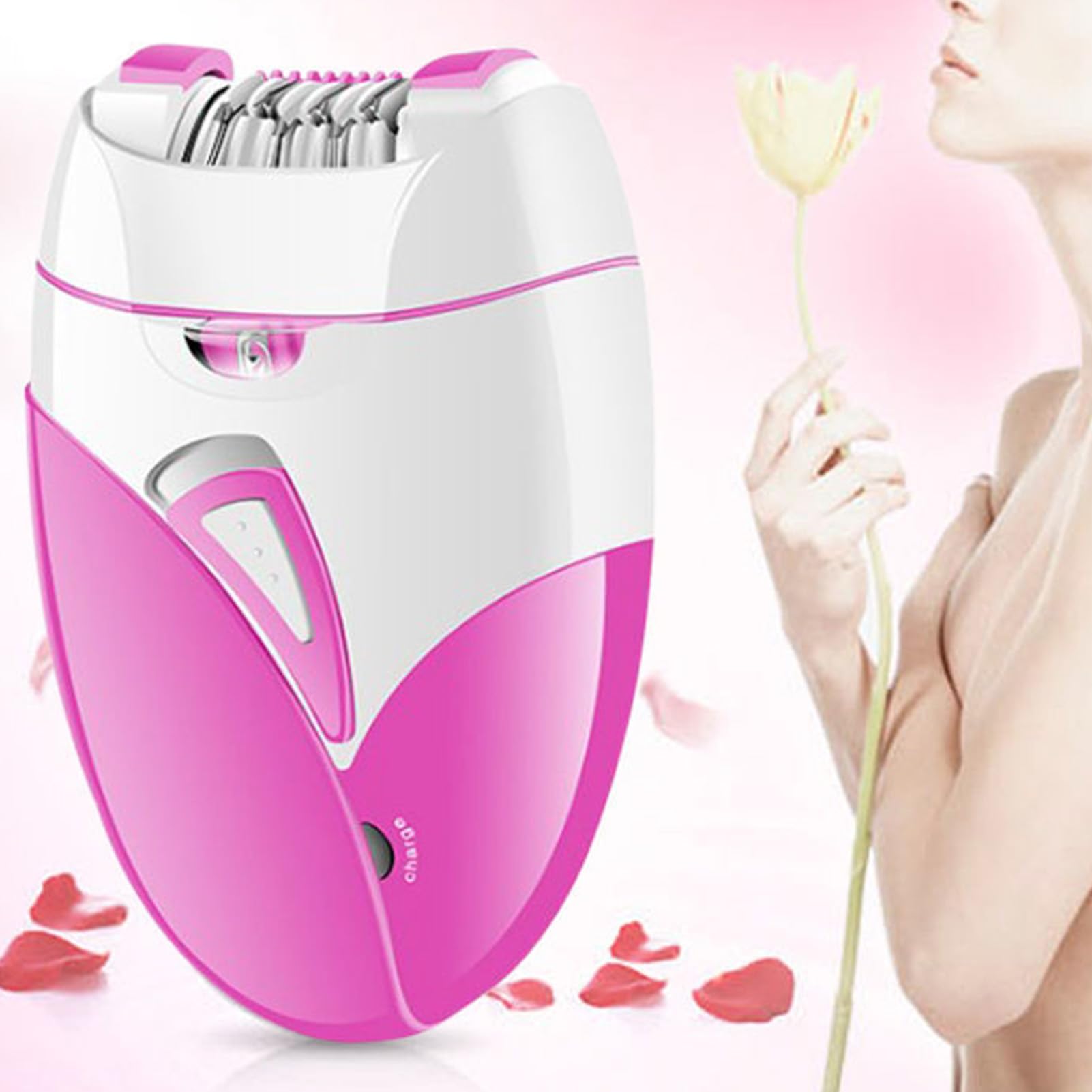 Bikini Trimmer for Women - Cordless USB Rechargeable Electric Hair Clipper with 2 Speed Settings & Guards - Gentle Body & Face Shaver for Ladies | Perfect for Travel, Gym & Personal Grooming