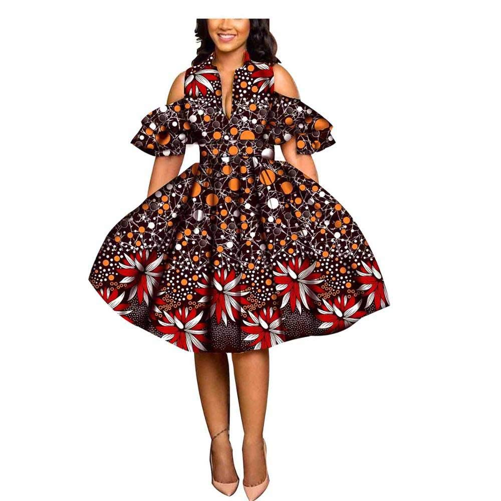Stylish African Print Dress for Women - Ankara Dashiki Party Wear, Summer Fashion for Casual Outings & Cultural Events