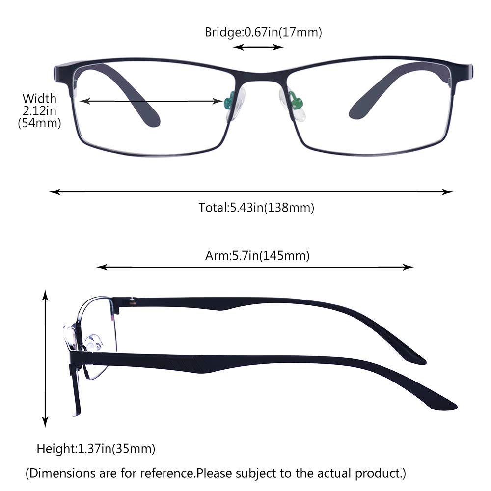 TR90 Full Frame Myopia Glasses -4.0 for Men & Women | Daily Wear
