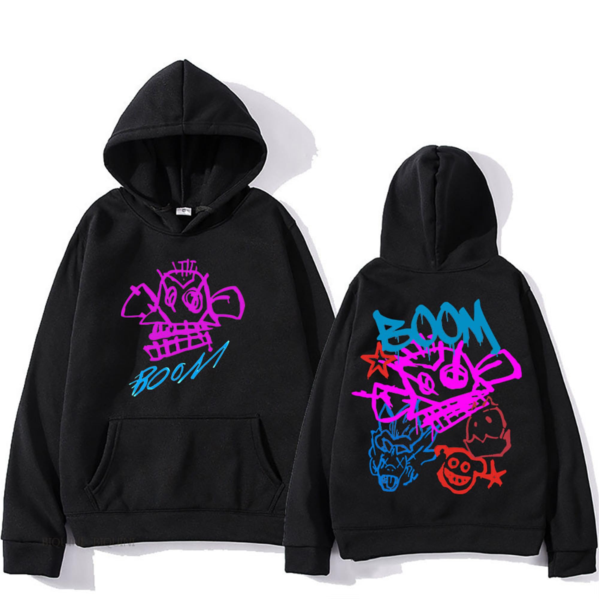 Arcane Jinx Hoodie with Pockets - Unisex Sports Pullover for Men & Women | Warm Long Sleeve Harajuku Streetwear | Perfect for Gaming, Cosplay & Winter Outfits