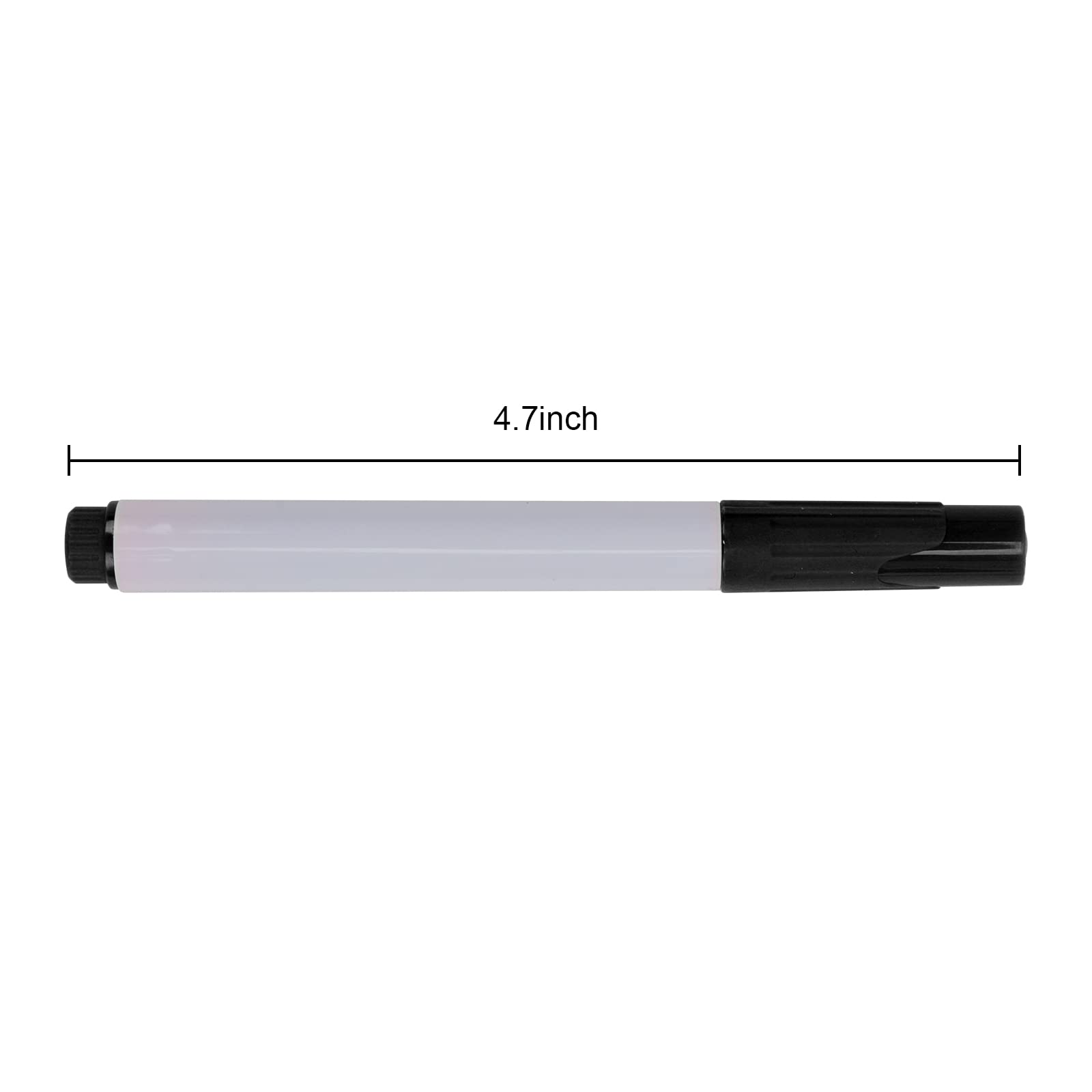 10-Pack Liquid Chalk Markers - Dust-Free Erasable Whiteboard Pens, Water-Based Non-Toxic Wet Erase Fine Tip Chalkboard Markers for Office, Classroom & Home Use - Black Ink (10 Count)