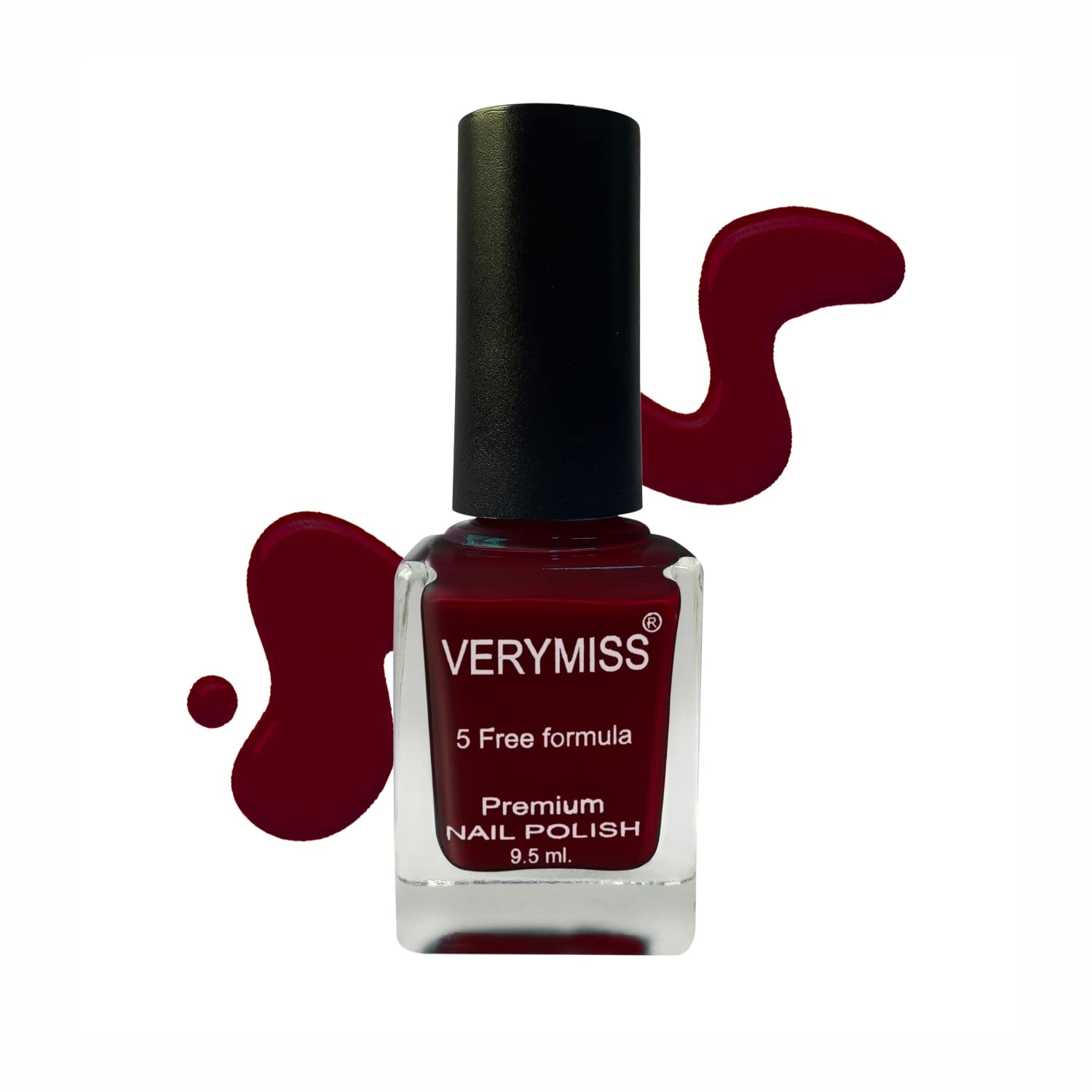 Verymiss Blood Red Nail Polish 9.5ml - Long Lasting & Shiny for Parties & Events
