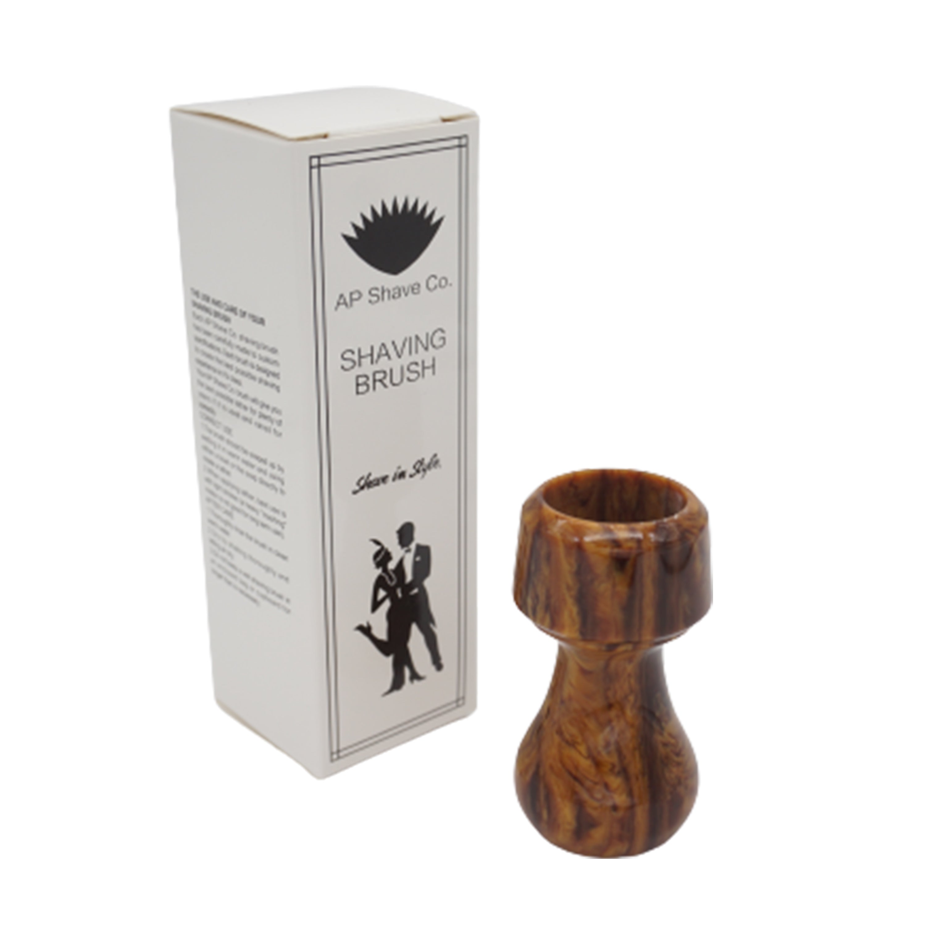Premium Briar Wood Handcrafted Shaving Brush Handle for 24mm & 26mm Knots - Luxury Wet Shaving & Grooming Essential for Men's Skincare Routine