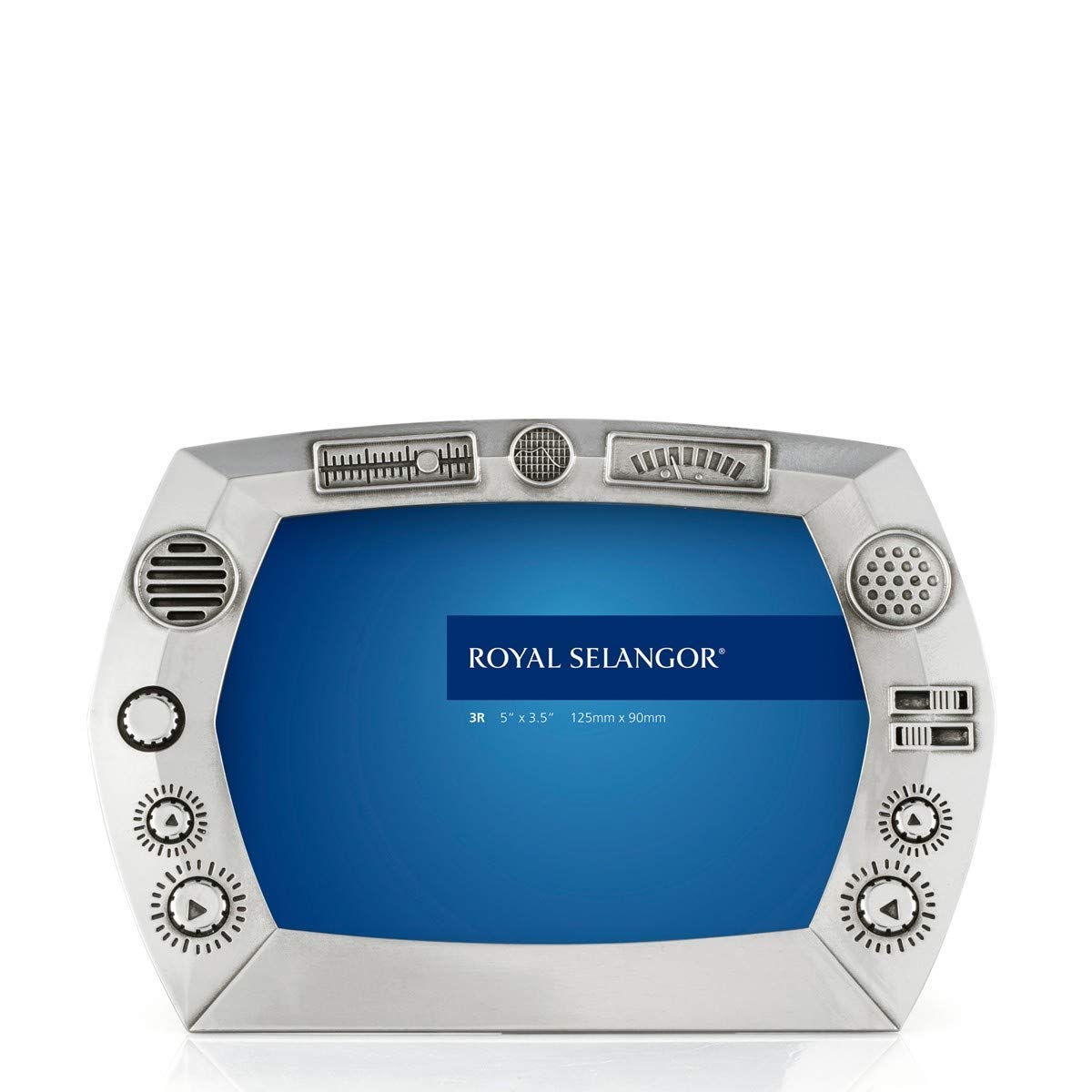 Royal Selangor Handcrafted Pewter Photo Frame 3R - Premium Explorer Collection Console Picture Frame - Perfect for Home Decor, Wedding Gifts & Anniversary Presents