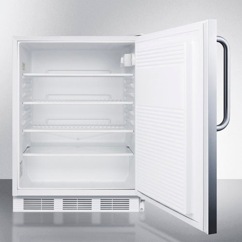 Accucold 24-Inch Wide Built-In All Refrigerator ADA Compliant - FF7LWBISSTBADA - Perfect for Modern Kitchens, Restaurants & ADA-Compliant Spaces
