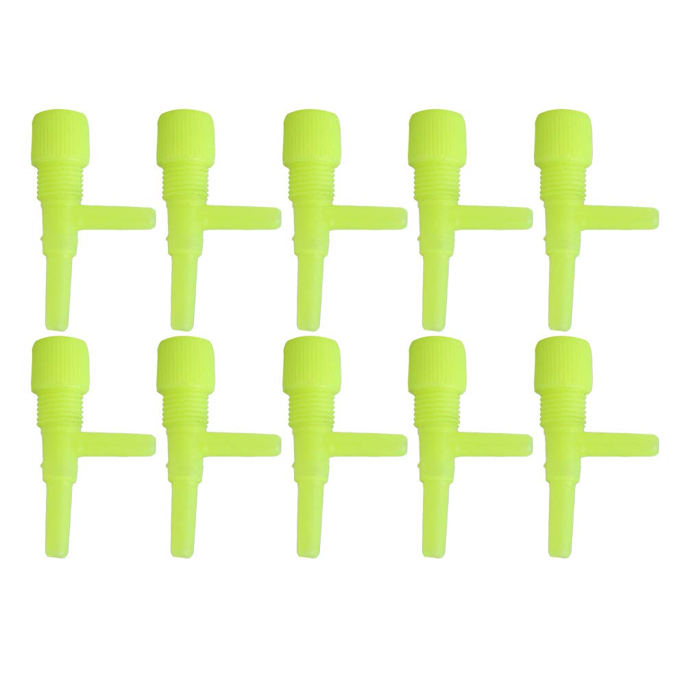 TOPINCN 10Pcs Aquarium 3-Way Airflow Control Valve - Plastic Fish Tank Air Flow Regulator for Aquarium Air Pump - Perfect for Freshwater/Saltwater Tanks, Hydroponics & Bubble Walls