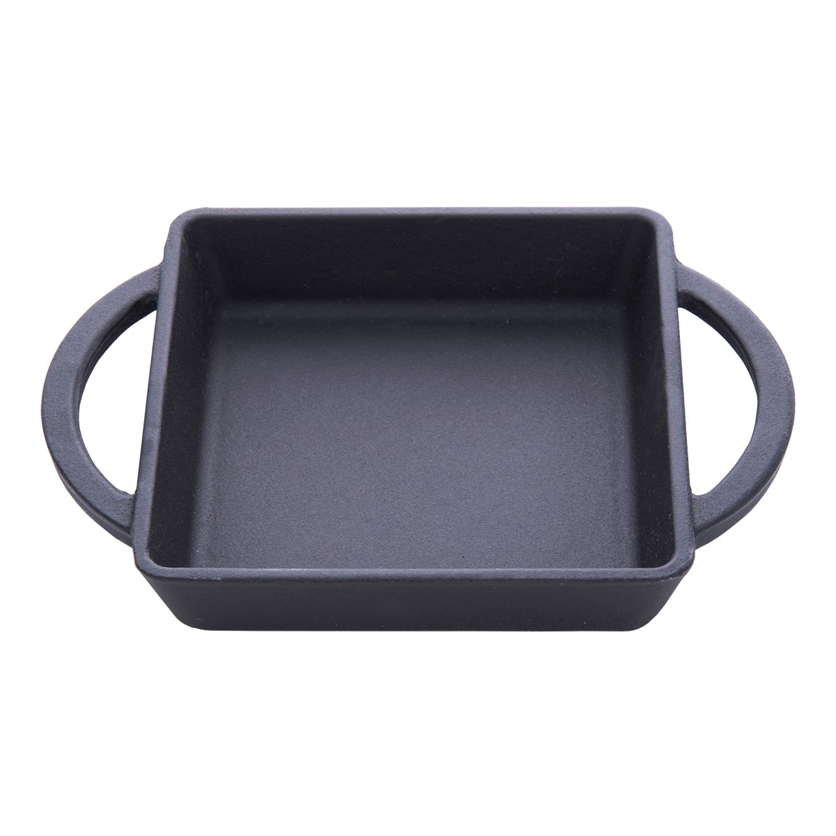 Arcata 080560 10.5 oz Black Cast Iron Square Dish - Premium Kitchen Cookware for Baking, Serving & Presentation - Perfect for Casseroles, Brownies & Dinner Parties