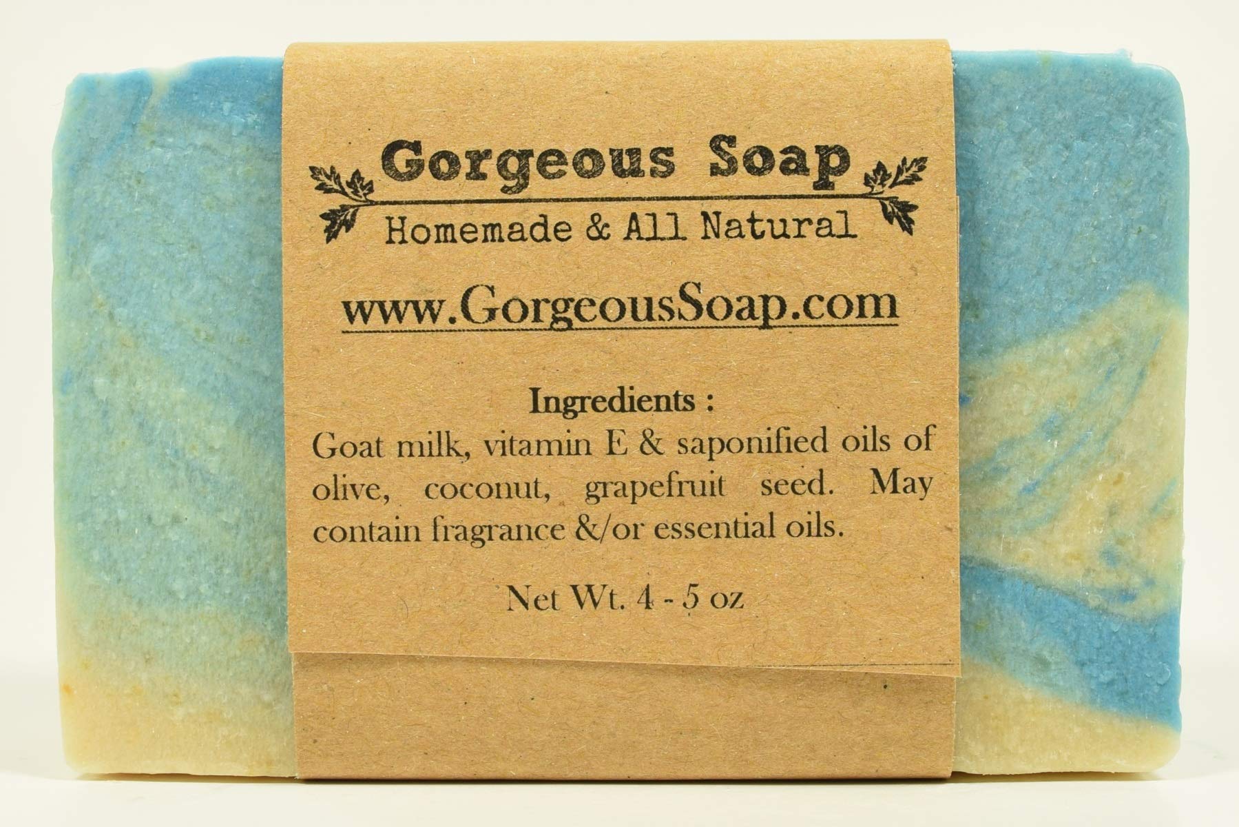 Hello Gorgeous All-Natural Goat Milk Soap - Handmade, Organic, Moisturizing Bar Soap for Dry & Sensitive Skin - Perfect for Daily Face & Body Care, Gifts & Self-Pampering