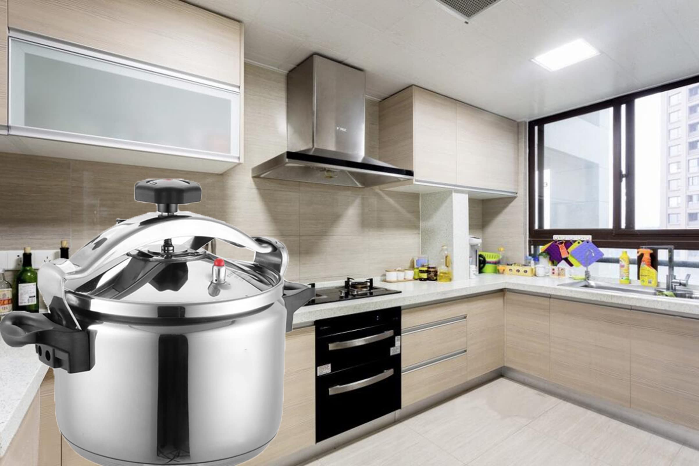 4L Aluminum Alloy Mini Pressure Cooker - Explosion-Proof & Super Safety Lock for Home & Hotel Kitchen Use | Safe & Durable for Daily Cooking, Meal Prep & Camping