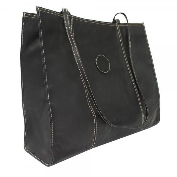 Premium Genuine Leather Carry All Market Tote Bag - Stylish & Durable for Grocery Shopping, Beach Trips, and Everyday Use
