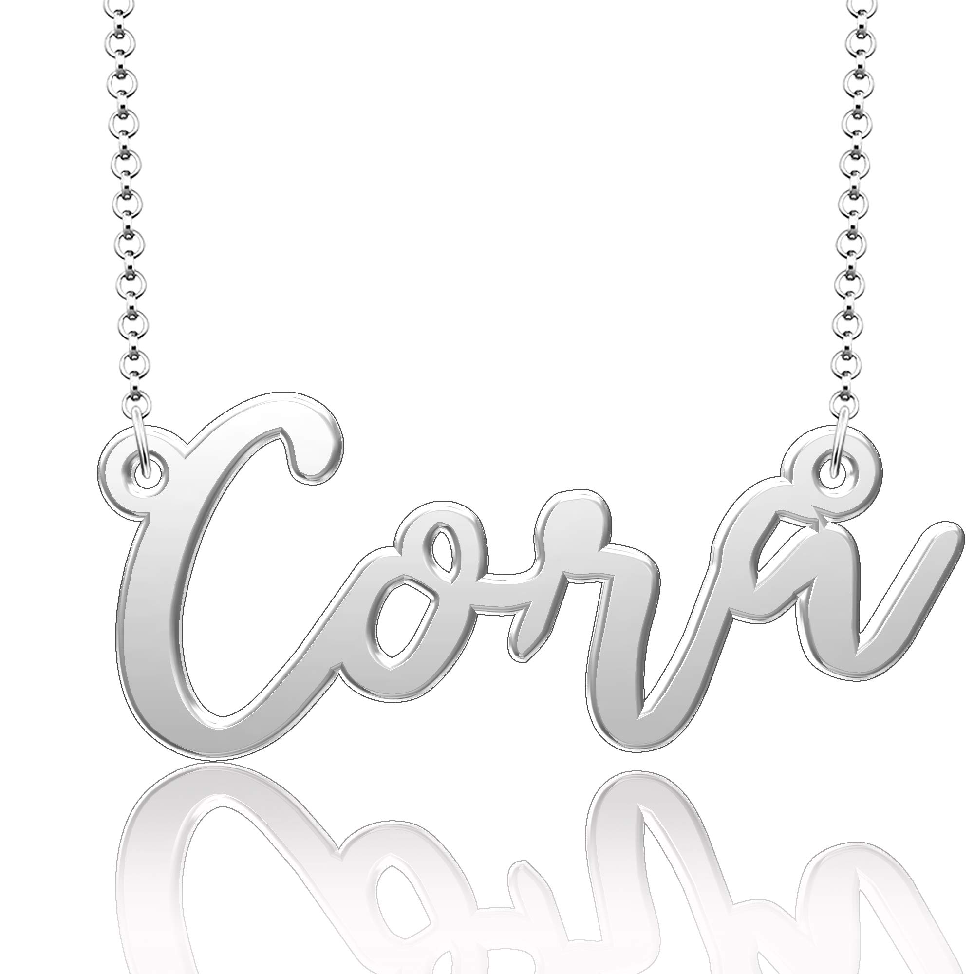 925 Sterling Silver Custom Name Necklace - Personalized Mom Gift for Mother's Day - Perfect for Birthdays, Anniversaries & Special Occasions