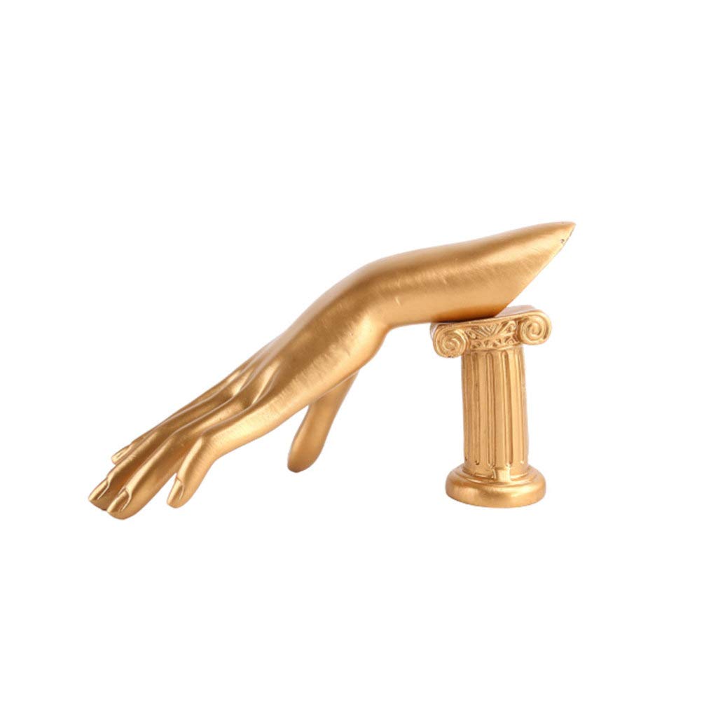 Hemobllo Jewelry Display Stand - Golden Resin Hand-Shaped Bracelet, Ring & Watch Holder for Jewelry Organization | Perfect for Boutique, Home Decor & Retail Store Displays