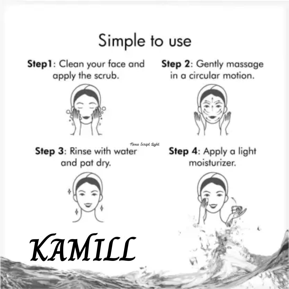 Kamill Ubtan Skin Lightening Scrub for Body & Face - 500g | Natural Brightening Exfoliator for Glowing Skin | Perfect for Daily Skincare Routine & Spa Treatments