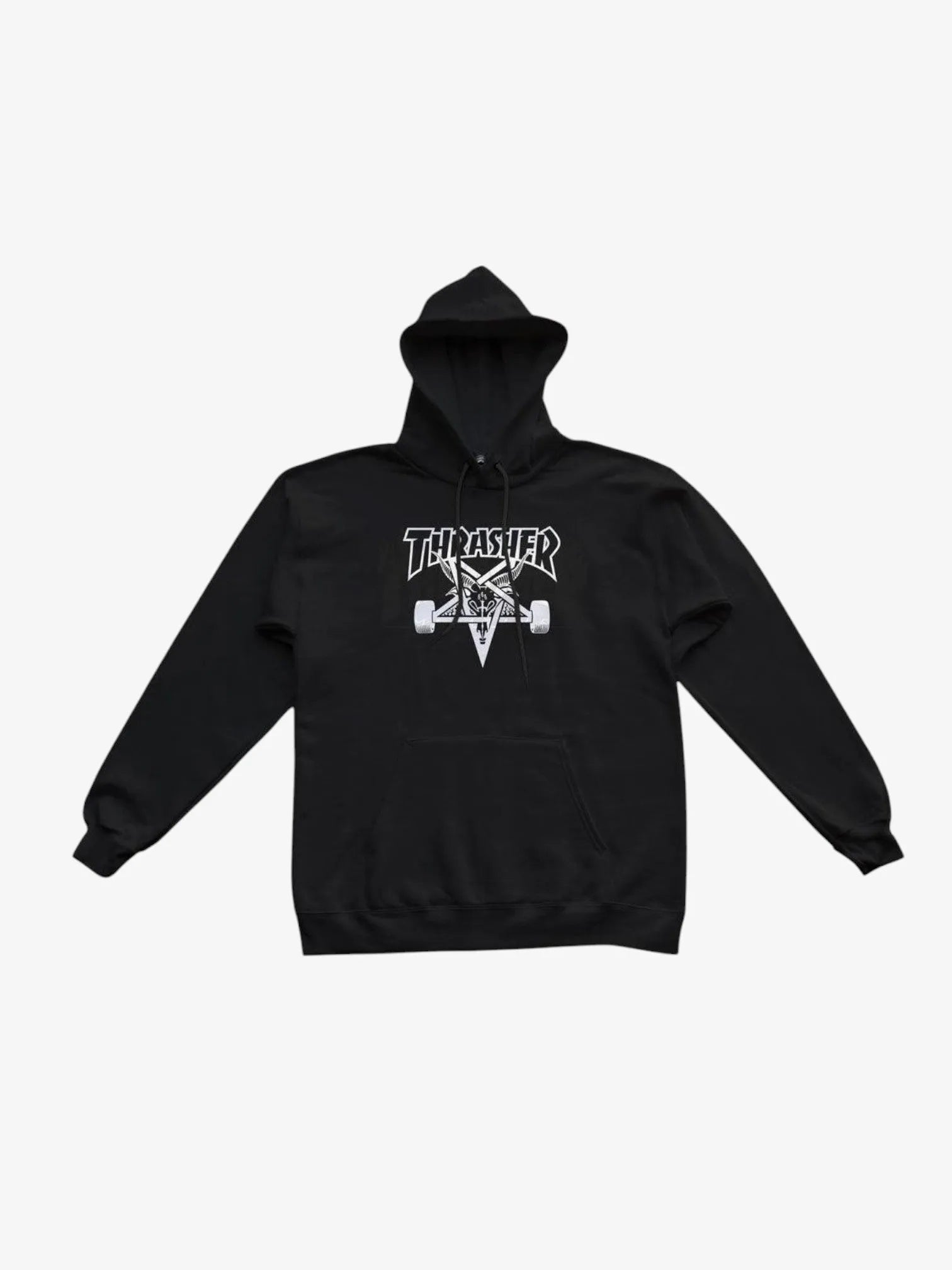 Thrasher Skategoat Hoodie for Kids - Black & White Skateboarding Sweatshirt | Perfect for Skate Parks, School, and Casual Wear