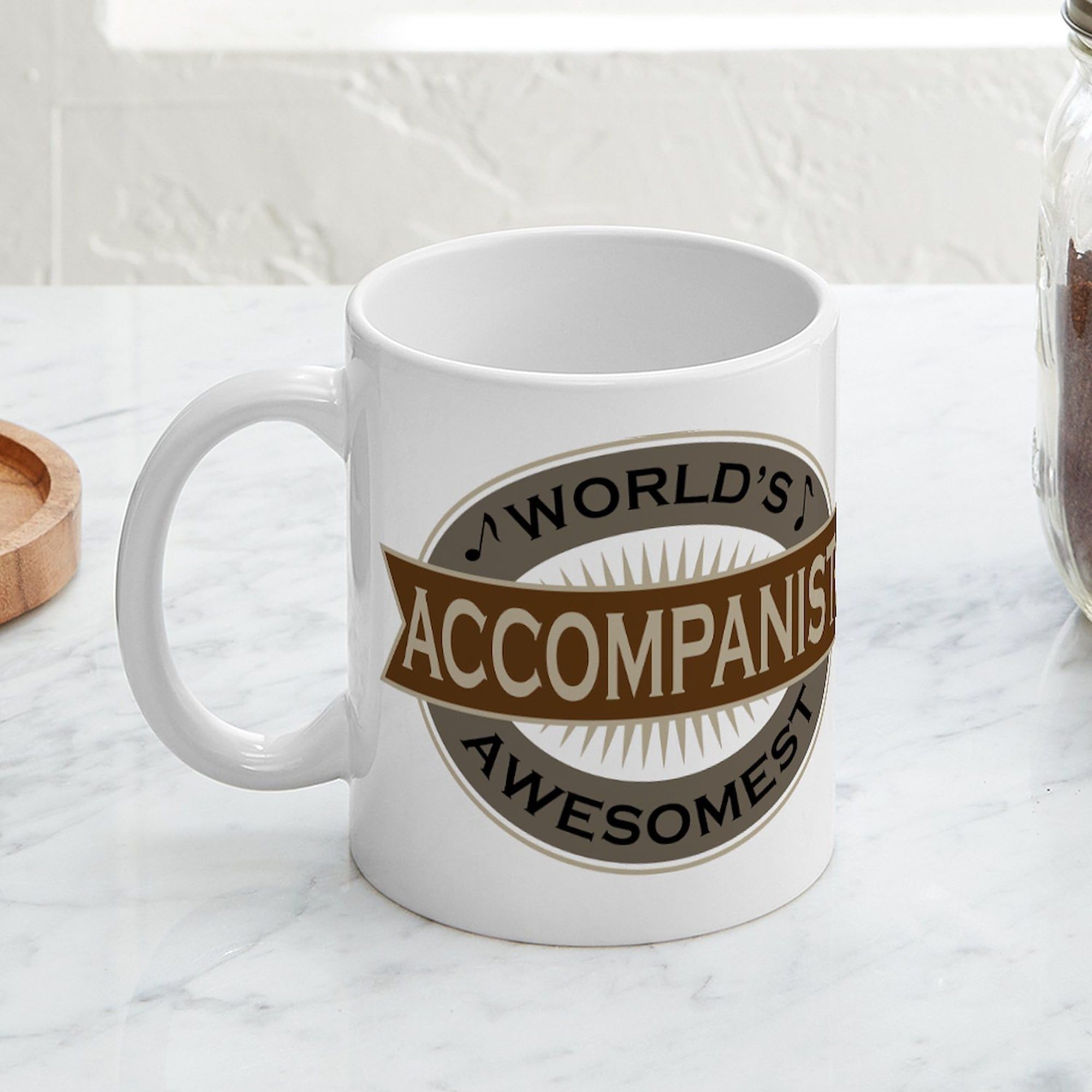 11 oz (325 ml) Ceramic Coffee Mug - Awesome Accompanist Design - Perfect for Tea, Hot Chocolate & Office Use - CafePress
