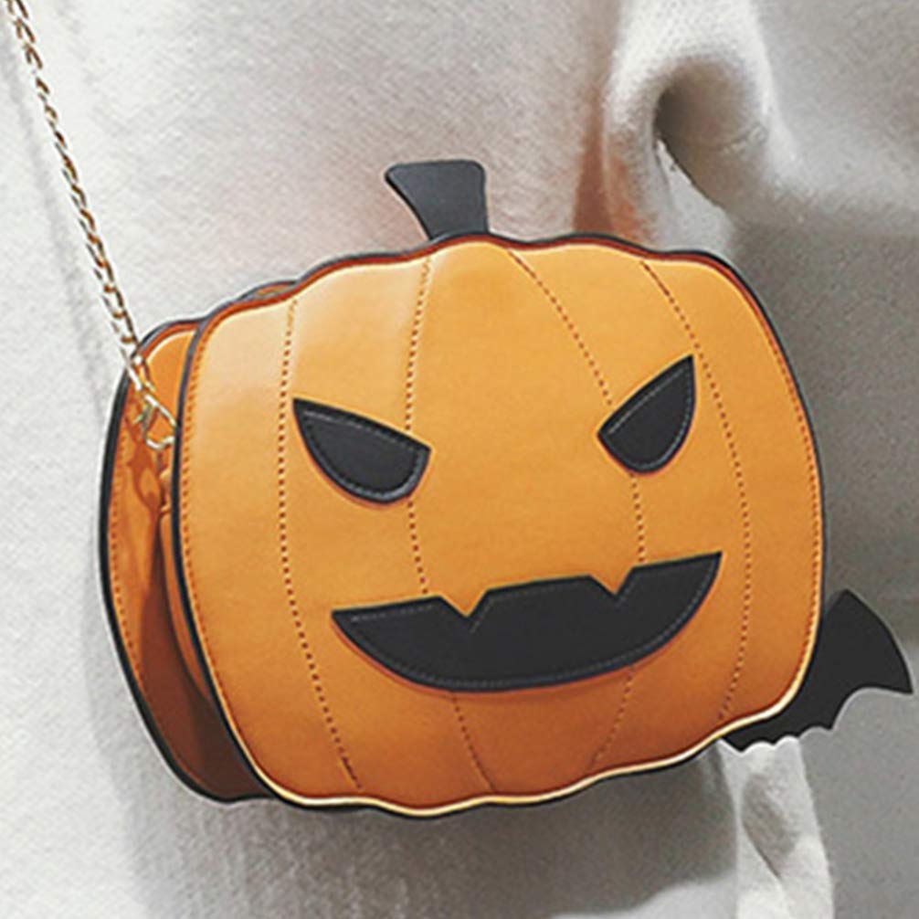 Halloween Pumpkin Crossbody Bag - Gothic Devil Shoulder Purse for Women, Cute Novelty Handbag for Halloween Parties, Cosplay & Goth Fashion Accessories