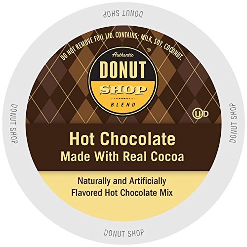 Authentic Donut Shop Hot Chocolate K-Cups 24 Count (96 Total Servings) - Rich & Creamy Hot Cocoa Pods for Keurig Brewers - Perfect for Winter Mornings, Office Breaks & Cozy Evenings
