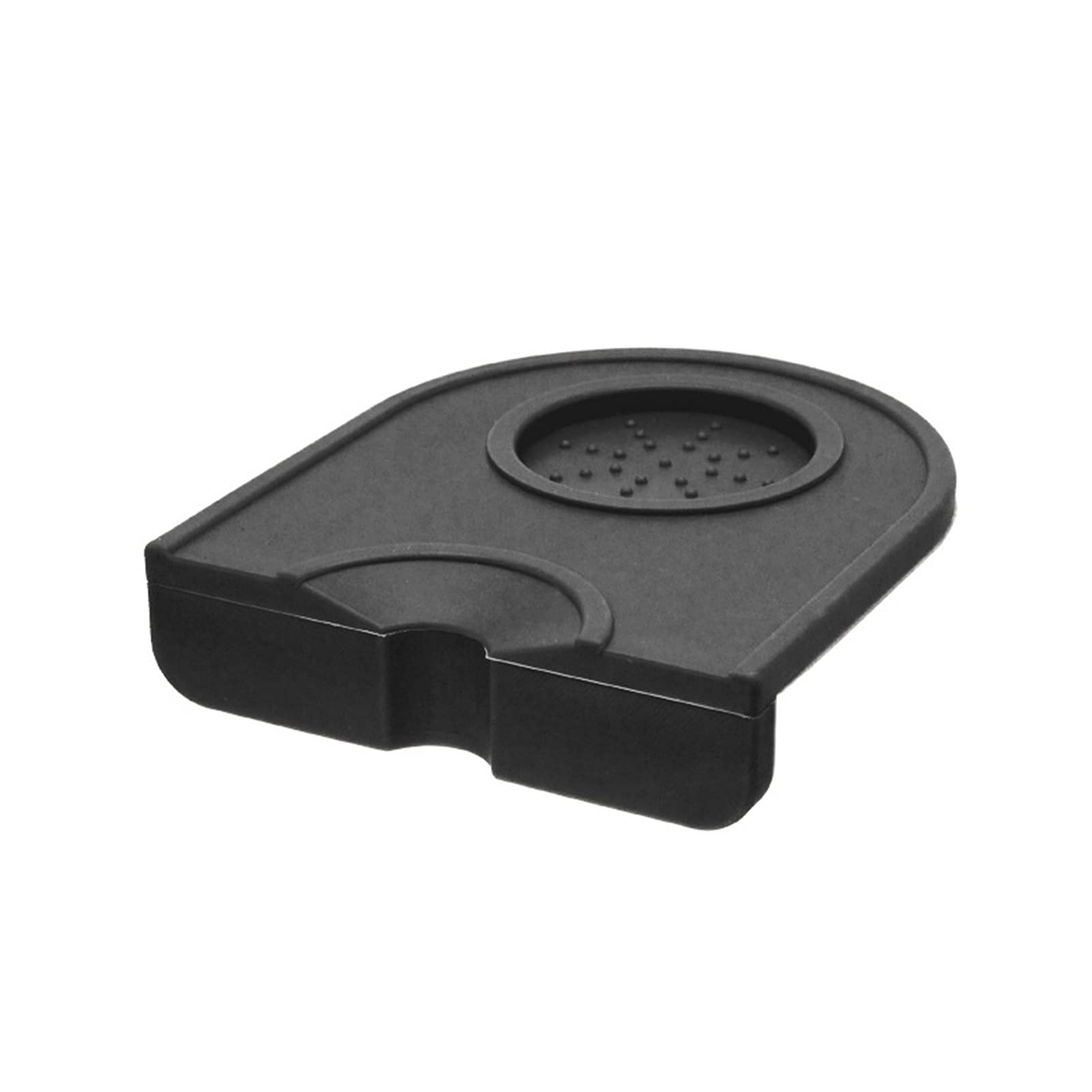 Premium Anti-Slip Silicone Coffee Tamper Mat - Portable Espresso Barista Tool for Latte Art & Kitchen Use - Non-Slip Base for Stable Tamping - Perfect for Home Cafes & Professional Coffee Shops (Black)