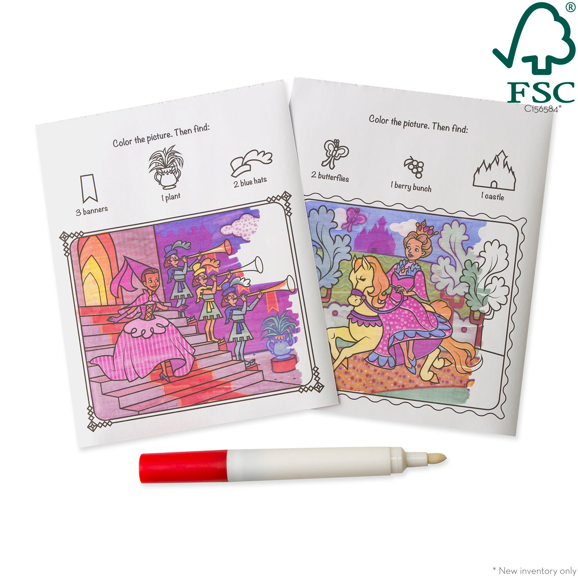 Princess ColorBlast Color Reveal Pad - On The Go Travel Activity Toy for Girls, Kids Art Supplies, Perfect for Road Trips & Airplane Travel Entertainment