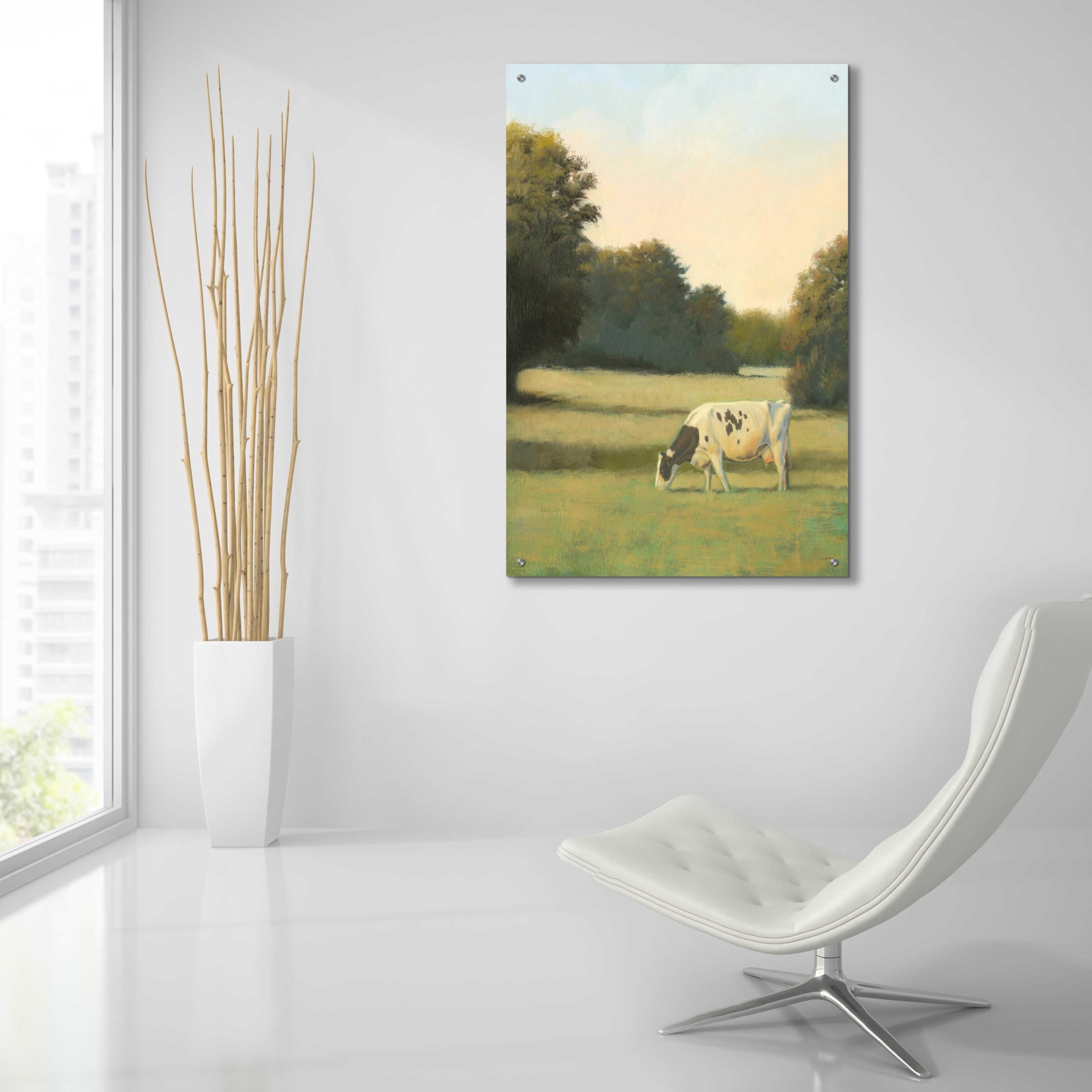 Morning Meadows I by James Wiens - Premium Acrylic Glass Wall Art 24x36 Inches - Modern Home & Office Decor for Living Room, Bedroom, Dining Area