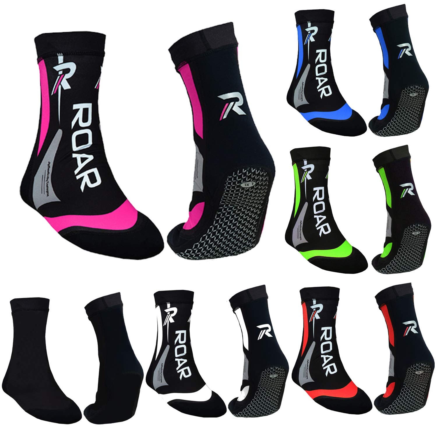 Roar Neoprene Socks for MMA, Boxing & Gym Training - 2MM Thermo Ankle Brace Support Socks for Men - Ideal for Combat Sports, Weightlifting & Injury Recovery