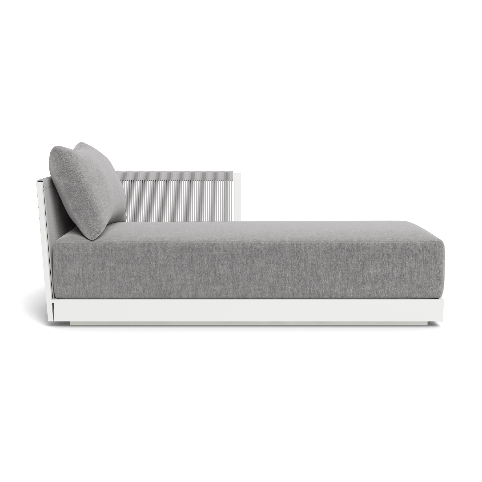 Antigua Chaise Lounge Chair - Modern Right-Arm Accent Chair for Living Room, Bedroom, or Office - Comfortable Upholstered Reading Chair with Sturdy Metal Legs
