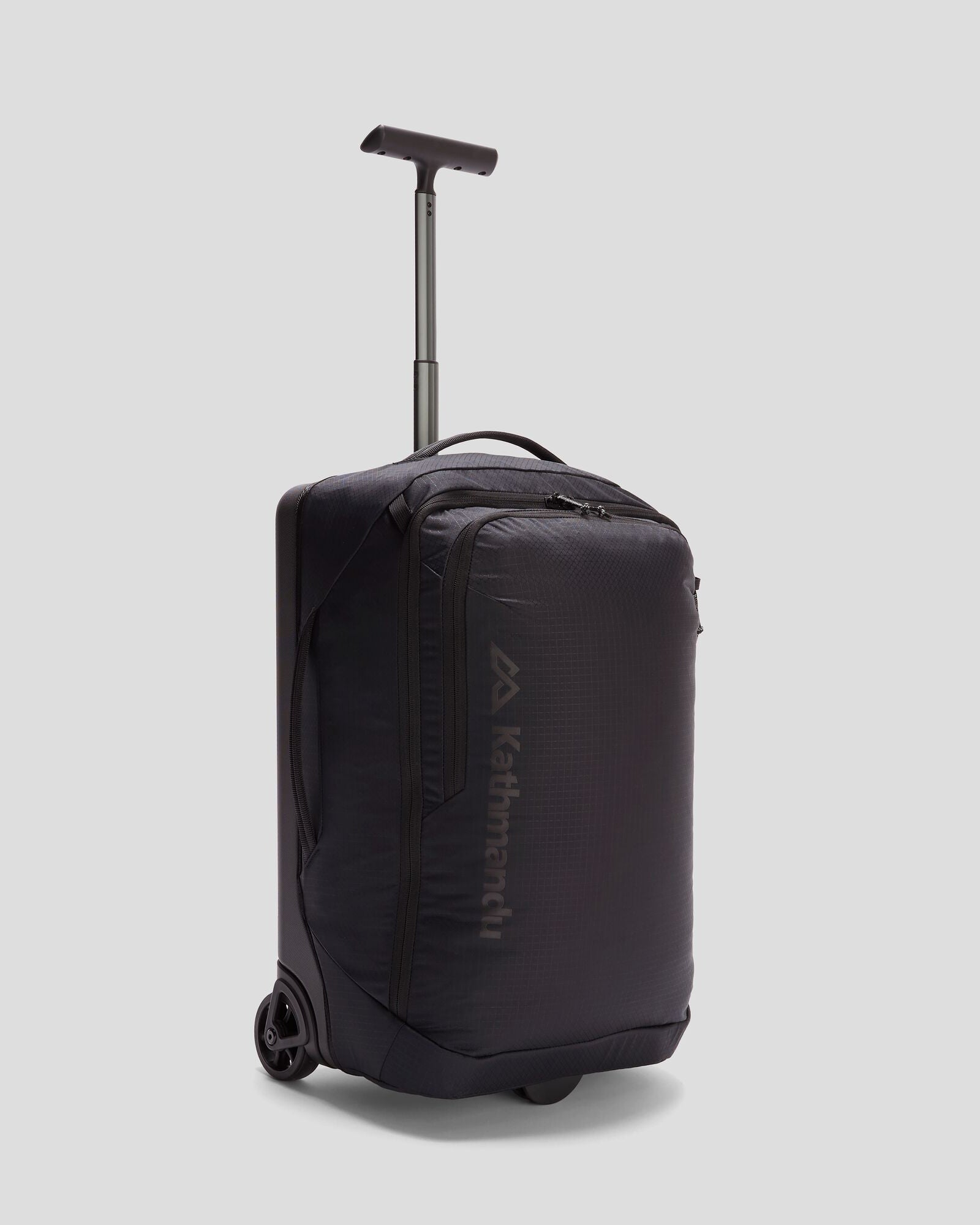 Feather Flight Carry On Luggage - Black Stingray Pattern Lightweight Suitcase for Travel & Business Trips