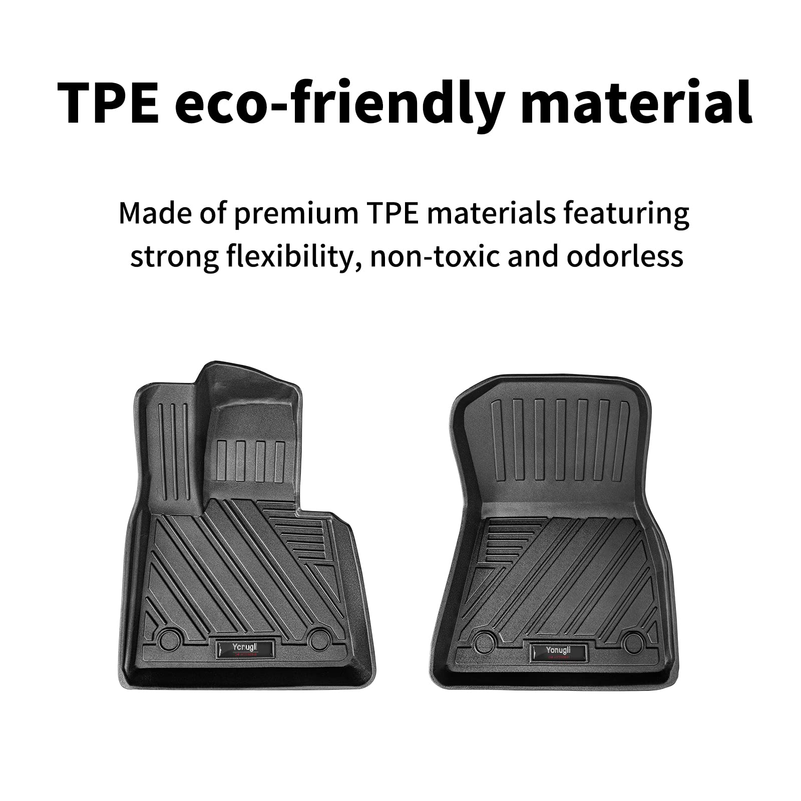Premium All-Weather TPE Rubber Floor Mats & Cargo Liner Set for BMW X5 (G05) 2019-2025 - Heavy Duty Protection for Front Rear Seats & Trunk - Perfect for Daily Commute, Road Trips & Outdoor Adventures