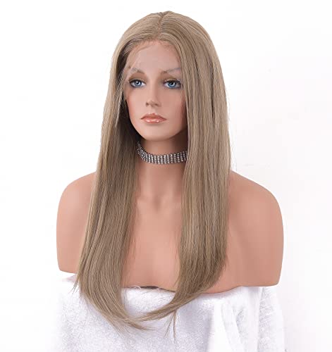 Platinum Blonde Ombre Lace Front Wig - Natural Looking Human Hair Wig for Women | Perfect for Cosplay, Parties & Daily Wear