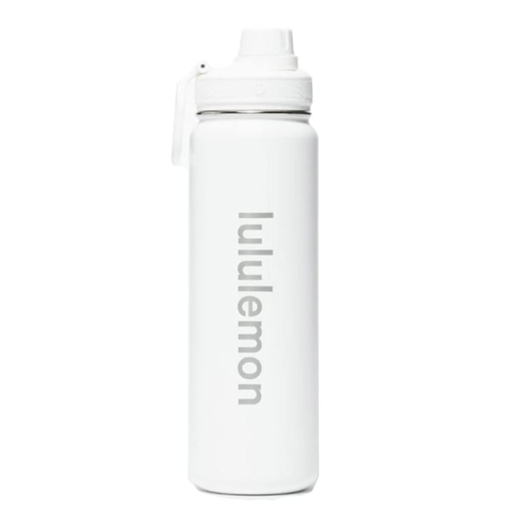 **Durable 24oz/710ml Insulated Sports Water Bottle - Wide Mouth, No Sweat Design, Double Wall Vacuum Insulation for Gym, Hiking & Outdoor Activities**