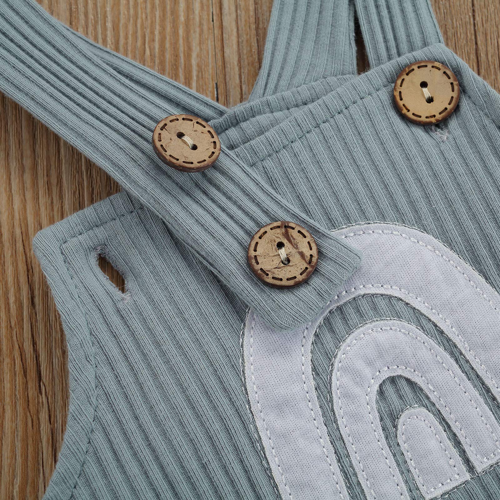 Unisex Baby Rainbow Suspenders Jumpsuit - Newborn One-Piece Romper Outfits for Boys & Girls | Perfect for Photoshoots, Parties & Everyday Play