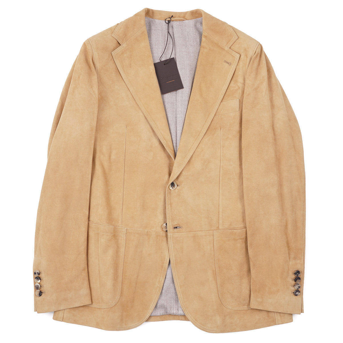 Premium Wool-Lined Lambskin Suede Blazer Jacket for Men & Women | Warm Winter Business Casual Coat | Office, Dinner Dates & Outdoor Events