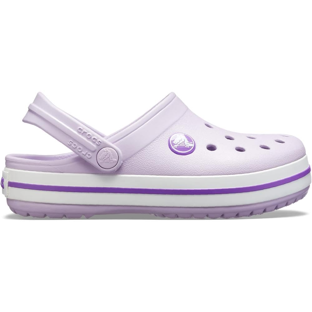 Crocs Unisex Kids' Crocband Clogs - Comfortable Lightweight Slip-On Water Shoes for Boys & Girls - Perfect for Beach, Pool, Garden & Indoor Play