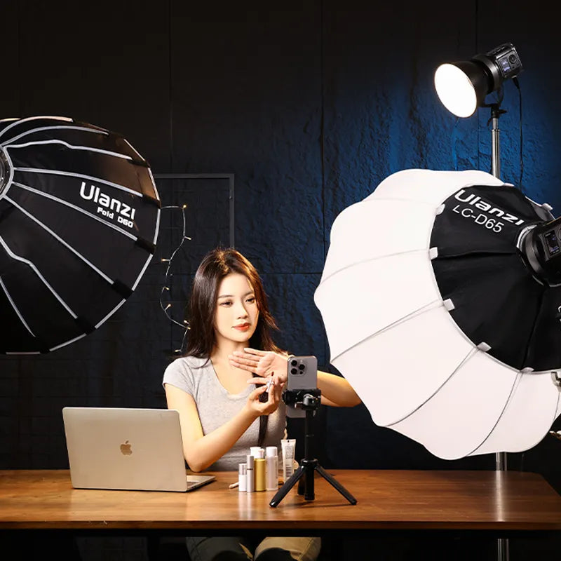 Ulanzi 120W Bi-Color RGB LED Video Light with V-Mount Battery - Professional Photography & Film Lighting for YouTube, Studio, and Outdoor Shooting