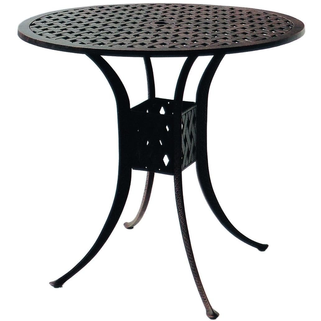 Darlee Series 30 42 Inch Round Outdoor Patio Pub Table in Antique Bronze - Perfect for Backyard, Deck, Garden & Poolside Dining