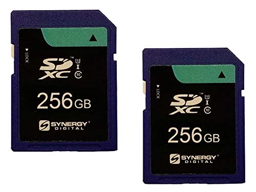 Synergy 256GB SDXC Class 10 Memory Card 2-Pack - High-Speed UHS-I for Olympus OM-D E-M5 Mark II Mirrorless Camera | Perfect for 4K Video, Burst Mode Photography & Professional DSLR Use
