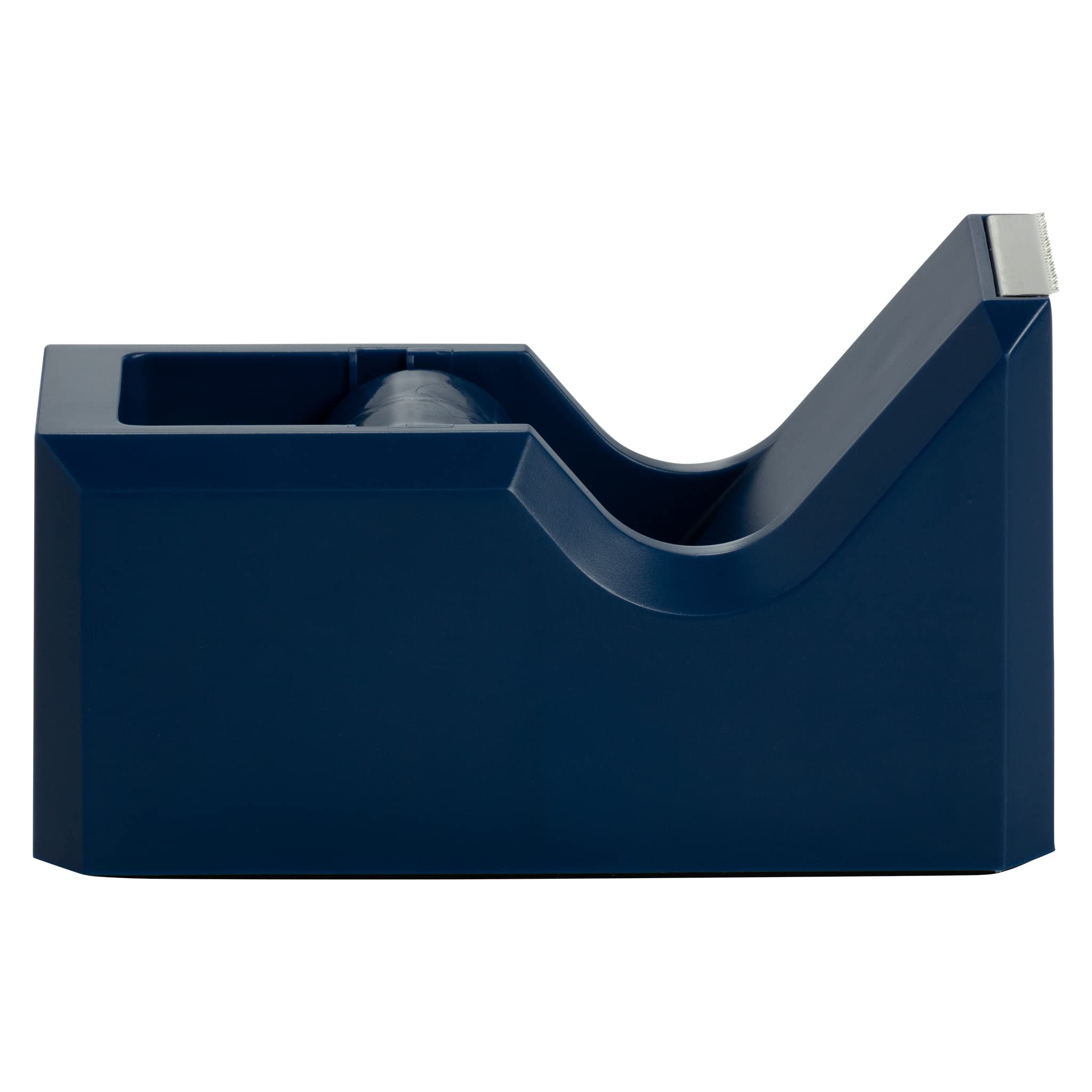 Colorful Navy Blue Desk Tape Dispenser - Office & School Supplies for Organizing Papers, Wrapping Gifts & Craft Projects - Sold Individually