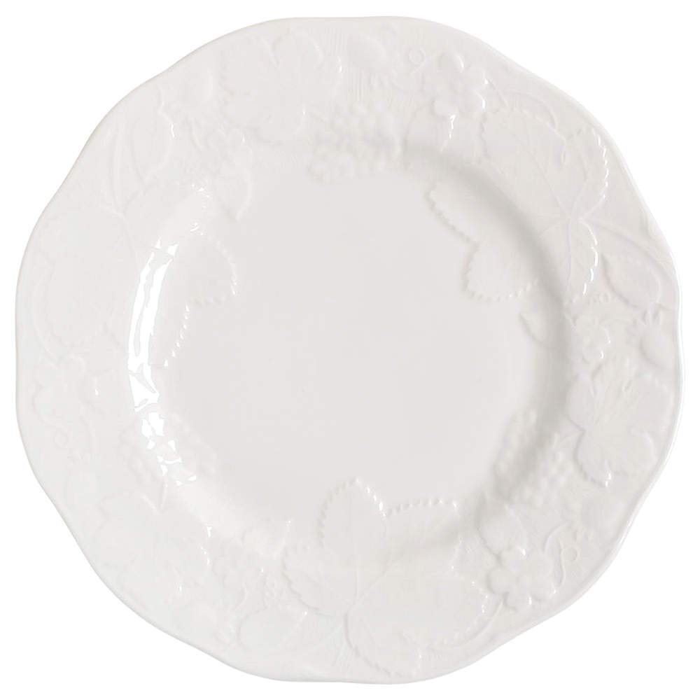 Wedgwood Strawberry & Vine 11-Inch White Porcelain Plate - Elegant Wedding Gift, Anniversary Present & Home Decor for Dining, Tea Parties & Special Occasions