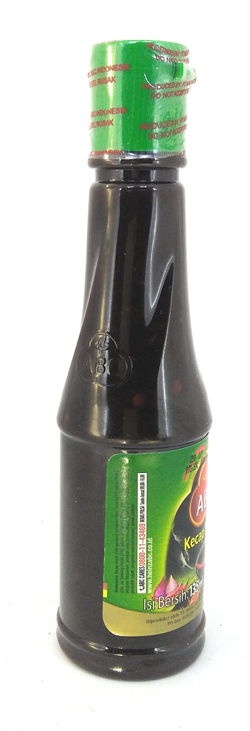 ABC Hot Soy Sauce - 135ml (Pack of 3) - Premium Spicy Kecap for Cooking, Grilling & Asian Cuisine - Perfect for Stir Fry, Marinades & Dipping Sauces